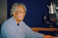 Cy Grant in studio